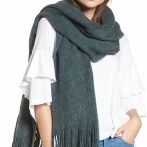 Free People Kolby Brushed Scarf - Turquoise
